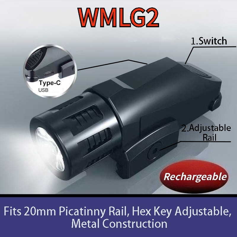 Outdoor Hunting Toys - Linterna Táctica WML G2 M300 X600,