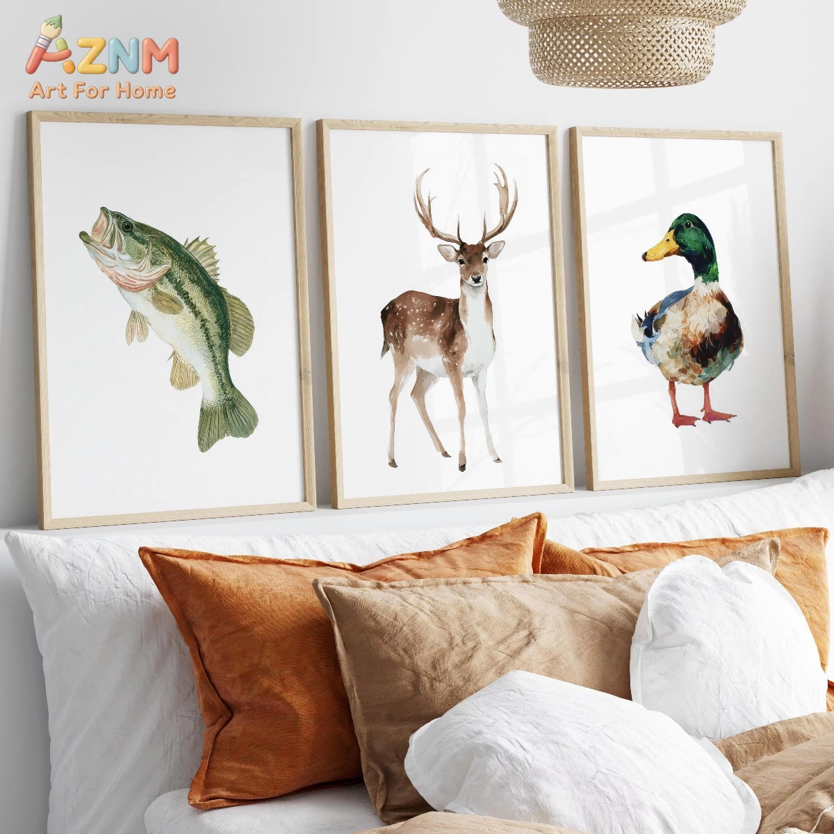 Hunting Outdoor Decor - AZNM - Póster artístico de acuarela