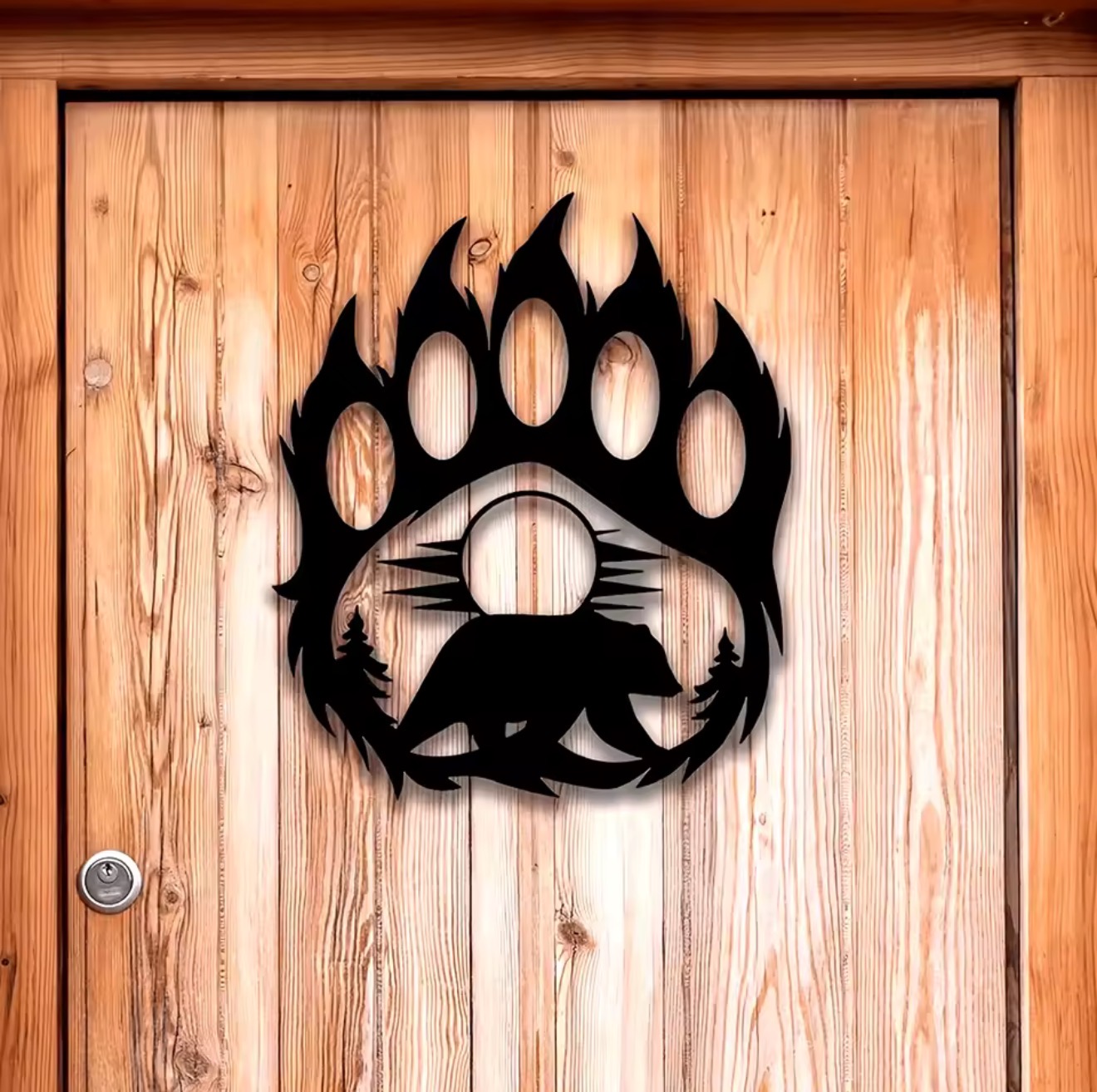Hunting Outdoor Decor - Arte de Pared Rústico de Metal