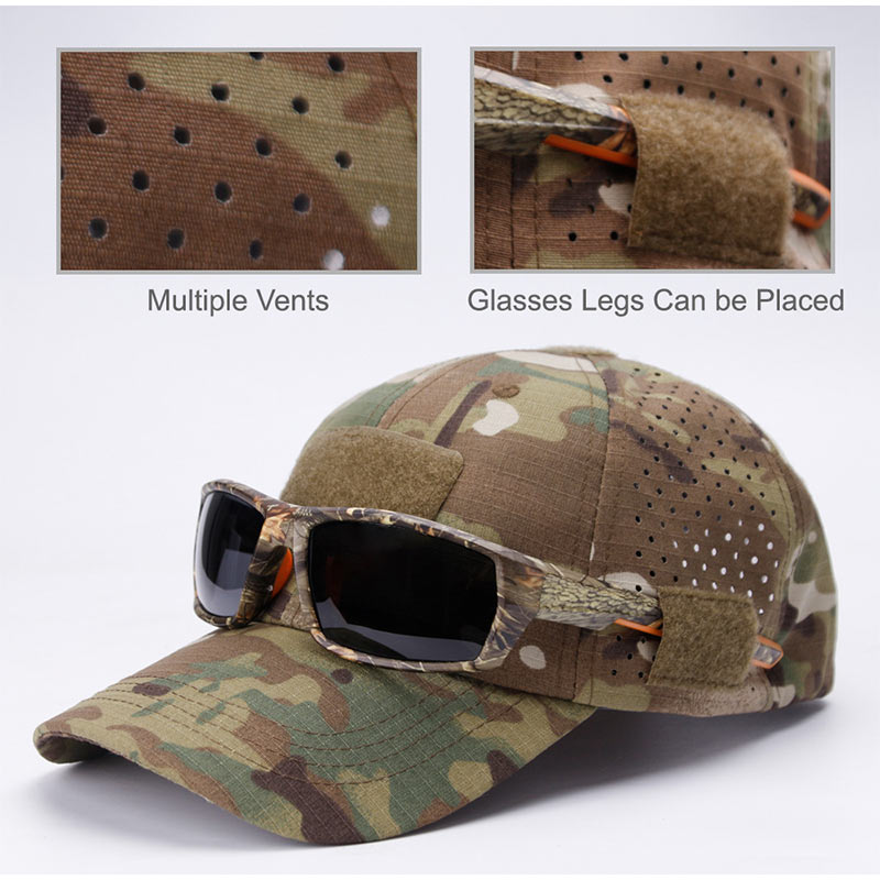 Hunting Outdoor Decor - Gorra de Béisbol de Camuflaje Transpirable
