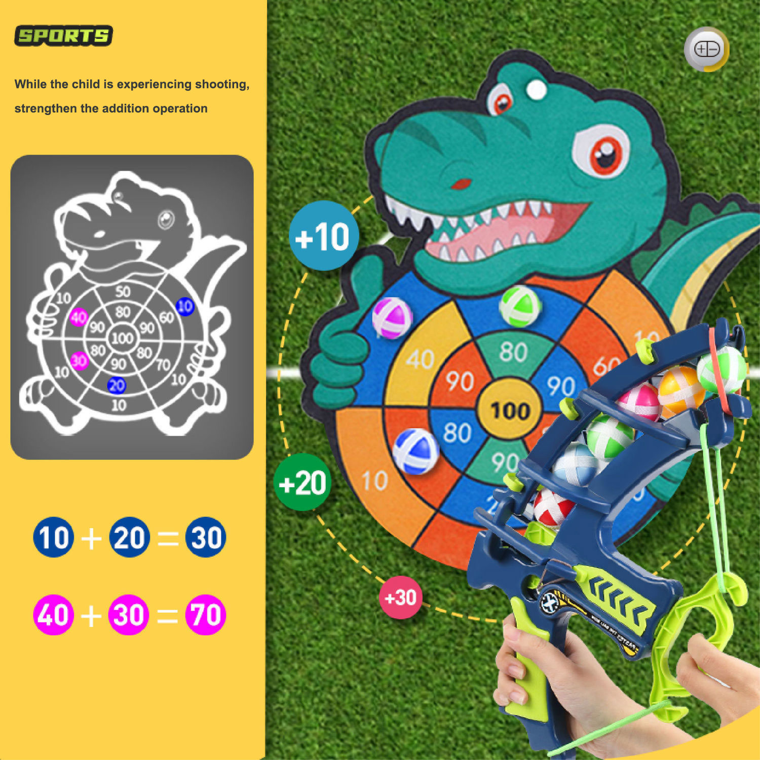 Montessori lanzar deporte tira - Outdoor Hunting Toys reseña y precio