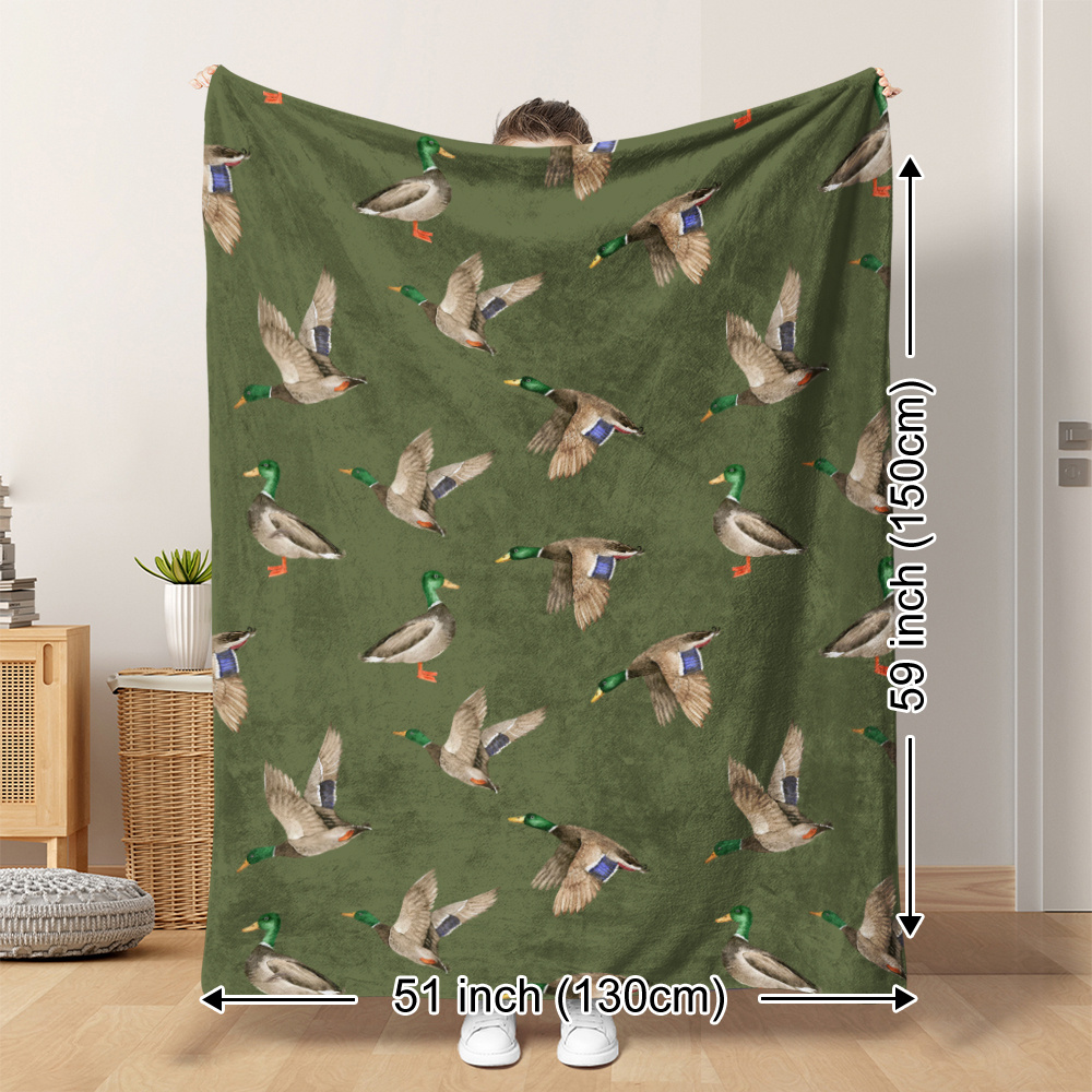 Manta de lana con estampado de - Hunting Outdoor Decor reseña y precio