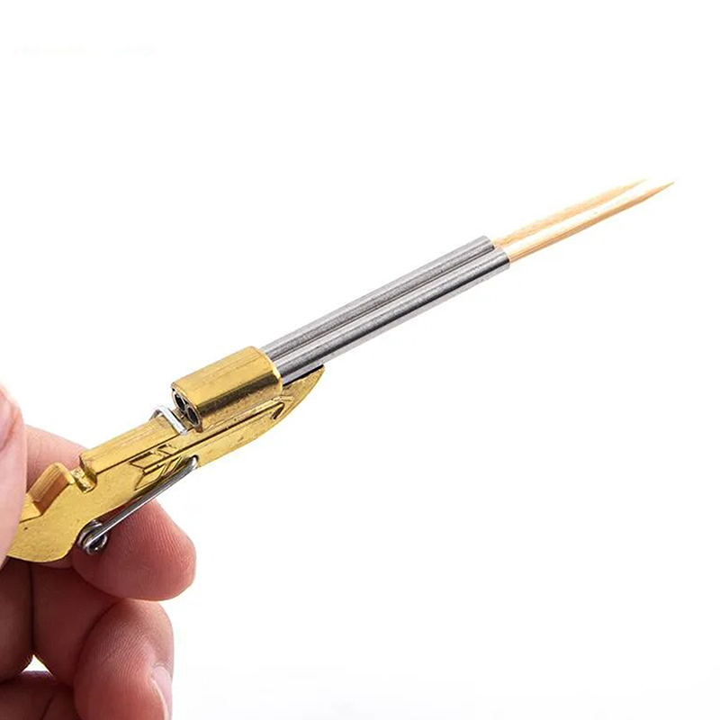 Mini pistola de palillo de die - Outdoor Hunting Toys reseña y precio