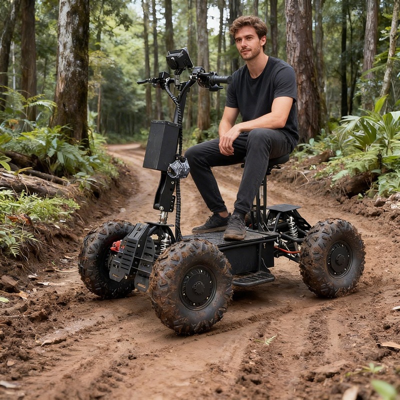 Vehículo eléctrico 4x4 de dobl - Outdoor Hunting Vehicle reseña y precio