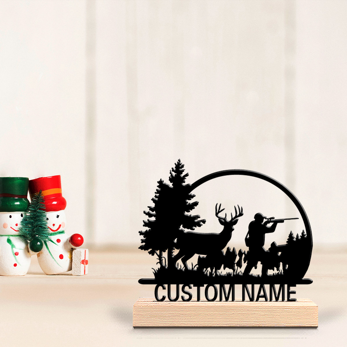 Estatua Metálica Personalizada - Hunting Outdoor Decor reseña y precio
